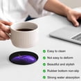 thumbnail image 3 of Purple Fruit Coasters Set of 4, Absorbent Coasters for Drinks, Modern Minimalist Decor Black Background Coaster for Desk Coffee Table Protection, Home Decor House Warming Gifts 4", 3 of 8