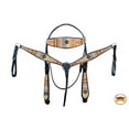 thumbnail image 2 of HILASON Western Horse Leather Headstall & Breast Collar Tack Set, 2 of 2