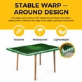 thumbnail image 4 of St. Patrick's Day Table Cloths for 5 Foot Rectangle Tables, Green Shamrock Wooden Spring Patio Waterproof Elastic Fitted Tablecloths, Washable Rectangular Table Cover for Camping, 4 of 8