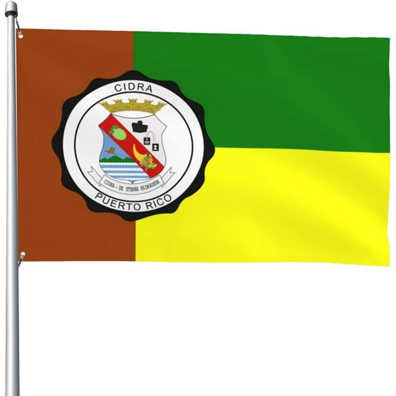 Heavy Duty Bandera De Cidra, Puerto Rico Flag 4x6 Ft Durable Outdoor Banner Home Party Welcome Flag Patio Decor Flag