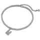 thumbnail image 4 of Initial Ankle Bracelets For Women, White Gold Plated Dainty Tennis Chain Cz Letter Anklets Summer Jewelry Gifts For Women Teen Girls J-silver -, 4 of 5
