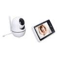 thumbnail image 3 of Monitor para bebés SM50 Monitor para bebés con vídeo inalámbrico HD de 5 pulgadas con cabezal esférico Cámara de visión nocturna de seguridad Monitoreo de temperatura Intercomunicador bidireccion, 3 of 10