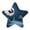 Mysterious Christmas Night Scene, variant on Star Night Light Auto On/Off Plug-in Wall Light with Light Sensor Warm White LED for Home Party Blue Snowflake Pattern