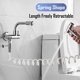 thumbnail image 4 of Manguera de ducha flexible con resorte, manguera de ducha telescópica flexible de ABS para plomería de agua, inodoro, bidé, pistola pulverizadora, manguera de ducha flexible en espiral para, 4 of 5