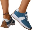 thumbnail image 4 of Willtoo Women's Platform Fashion Sneakers Retro Classic Trainers Casual Lace-up Stylish Tennis Running Walking Shoes, 4 of 6