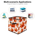 thumbnail image 2 of Maple leaves Collapsible Cube Organizer Storage Bin with Handle, 10.8"x10.5"x10.6", Large Capacity for Clothes Storage, 2 of 6
