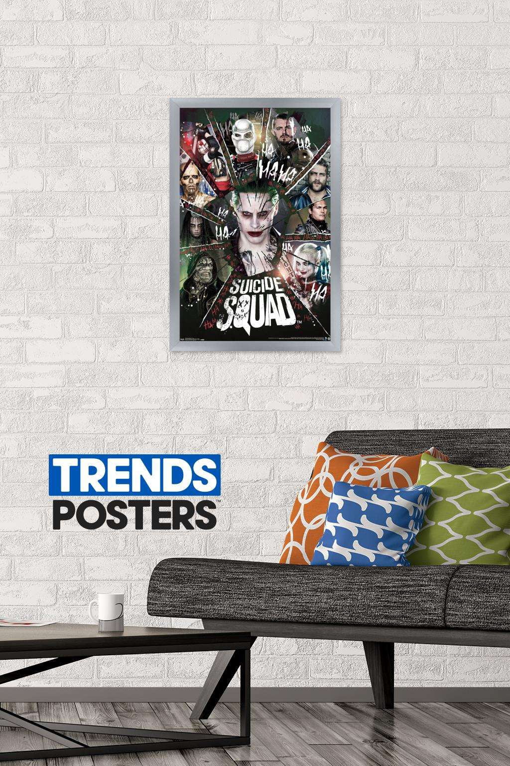 DC Comics Movie - Suicide Squad - Circle Wall Poster, 14.725" x 22.375", Framed