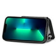 thumbnail image 3 of Dteck iPhone 13 pro case,PU Leather  Card Slots,Compatible Magnetic Car Mount phone Flip Kickstand Shockproof Ultra-Slim Cover for iPhone 13 pro 6.1 inch,Black, 3 of 9