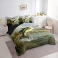thumbnail image 3 of Manfei Pike Fish Twin Bedding Sets 7pcs, Hunting and Fishing Bedding Comforter Set, Rustic Lake House Sheet Sets, Lightweight Room Decor, 3 of 8
