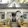 thumbnail image 6 of PULLIMORE Halloween 5 Ft Giant Round Spider Web Outdoor Halloween Decorations Costume Party Garden Yard Haunted House Decor(Black), 6 of 9