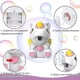 thumbnail image 5 of Máquina de burbujas para niños, máquina automática para hacer burbujas de juguete para niños y niñas pequeños, soplador de burbujas portátil de unicornio con solución de burbujas para interiores y ext, 5 of 5