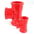 thumbnail image 2 of 10pcs Thickened Red PVC Tee Connector Aquarium Tank UPVC Tube Joint Garden Irrigation Water Pipe Connectors Socket Tube Joints ,Easy to Use, 2 of 3
