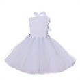 thumbnail image 5 of Generic Toddler Baby Girls Princess Tiered Tulle Dress Pageant Birthday Party Prom Gown for Christmas Holiday Party Halloween（3-4 Years White）, 5 of 9