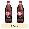 (2 pack) Dr Pepper Zero Sugar Soda Pop, 20 fl oz, Bottle