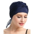 thumbnail image 4 of FocusCare Chemo Caps for Women Cancer Hats for Adult Female Patients Blue, 4 of 6