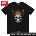 thumbnail image 1 of Camisetas con estampado Golden Skull King para hombre ropa nueva en camisetas y camisetas de algodón para mujer Camiseta estampada Y2K ropa bonita y divertida, 1 of 7