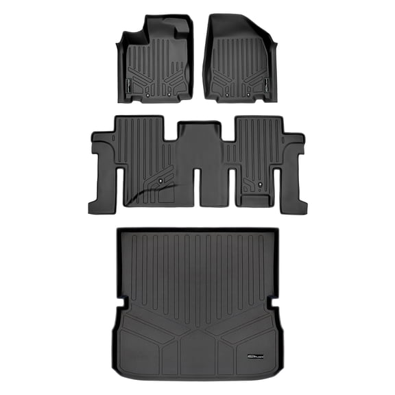 SMARTLINER 3 Rows Custom Fit Floor Liners Compatible with 2013 - 2013 Infiniti JX35 (Gasoline)