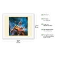 thumbnail image 2 of Mystic Mountain - Carina Nebula from the Hubble Space Telescope - NASA Color Photo c.2010 - Fine Art Rolled Canvas Print (Unframed) 20in x 26in, 2 of 4