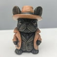 thumbnail image 4 of French Bulldog Detective Figurine in Vintage Suit and Hat, Unique Dog Statue, Home Office Desk Decor Gift Idea, 4 of 6