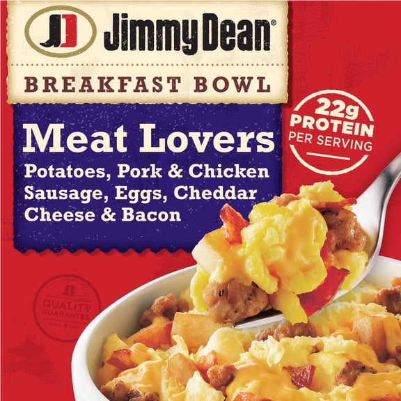 Jimmy Dean Meat Lovers Breakfast Bowl, 7 oz (Frozen)