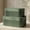 Sage, variant on Decorative Storage Boxes with Lids - Set of 2 Beautiful Fluted Photo Organizer Bins for Your Home Bookshelf Decor to Safely Store Your Documents, Memory Box Items and Other Keepsakes in Style
