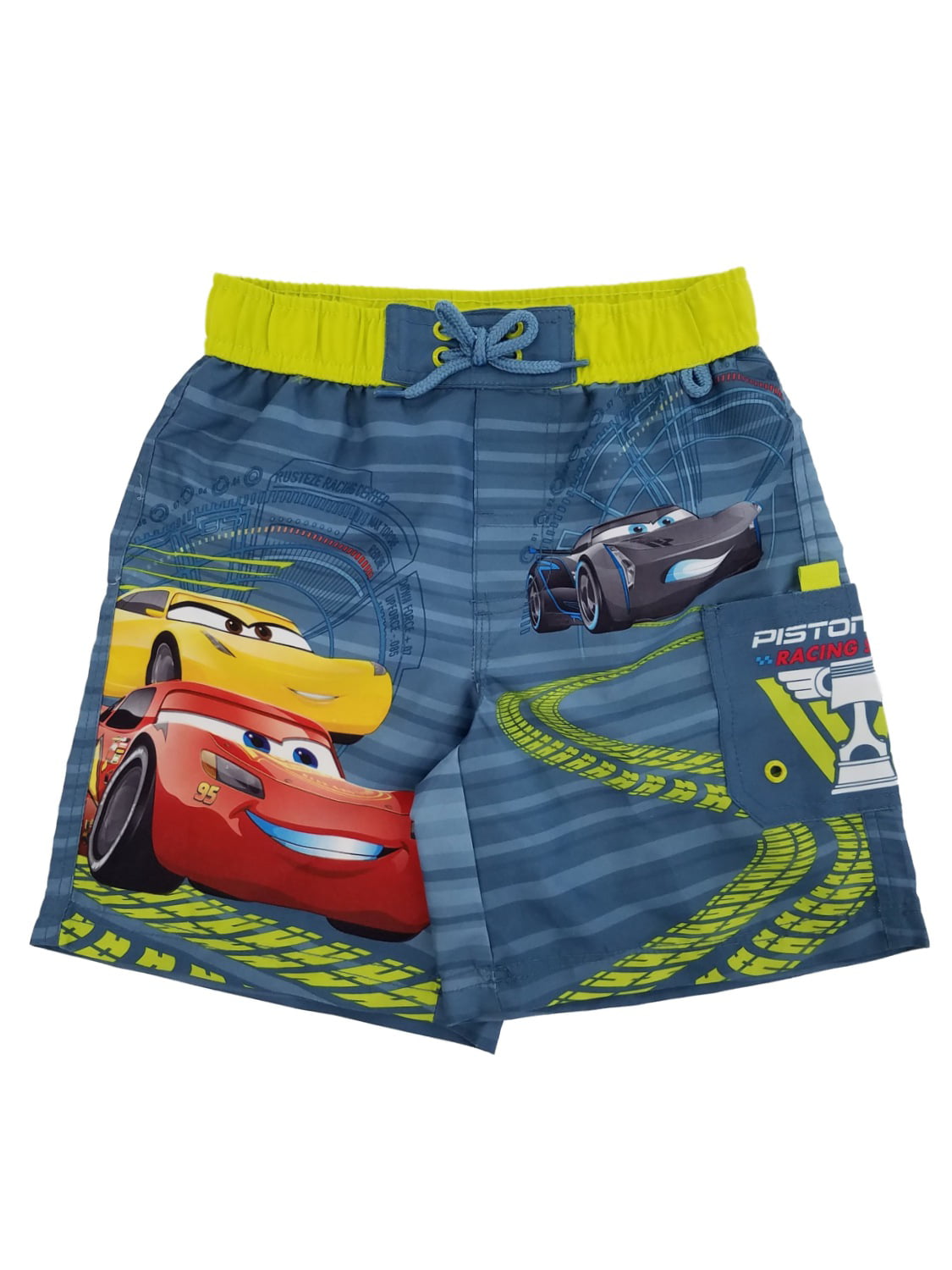 Disney Pixar Cars Official Boys Swimsuit Swimming Boxers Briefs Trunks Red 3