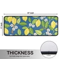 thumbnail image 5 of Kitchen Rugs Sets Of 2,Yellow Lemon Fruit Flowers Blue Pattern Anti Fatigue Kitchen Mat Rugs Non Slip Washable,Decorative Kitchen Floor Mats for Kitchen,Sink,Laundry,17"x47"+17"x47", 5 of 5