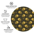 thumbnail image 4 of Bingfone Vintage Cute Cartoon Bees Leather Drinks Coasters with Set of 6,Suitable for Home Kitchen,Coffee Cup Coasters Home Gift, 4 of 9
