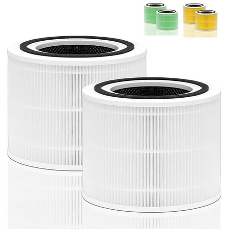 

DAJDAH Core 300 Replacement Filter for Levoit Core 300 Replacement Filter Levoit Core 300S Air Purifier P350 Part# Core 300-RF | 3-Stage H13 True HEPA Replacement Filter 2-Pack