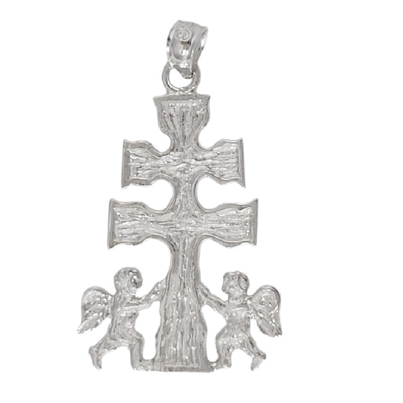 925 Sterling Silver Necklace w/ Caravaca Cross Pendant