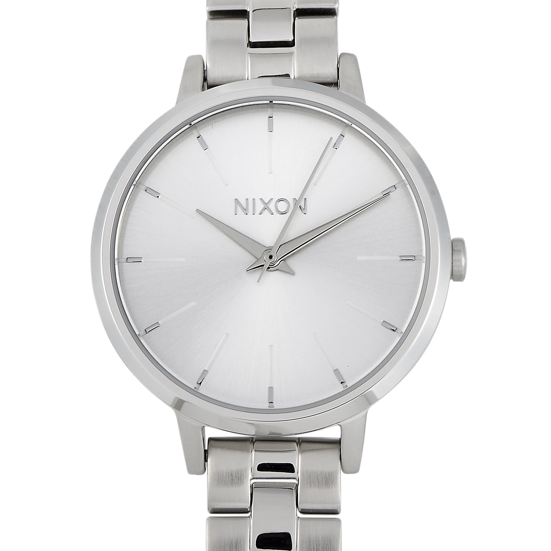 Nixon Medium Kensington All Silver Stainless 32mm Watch A1260 1920