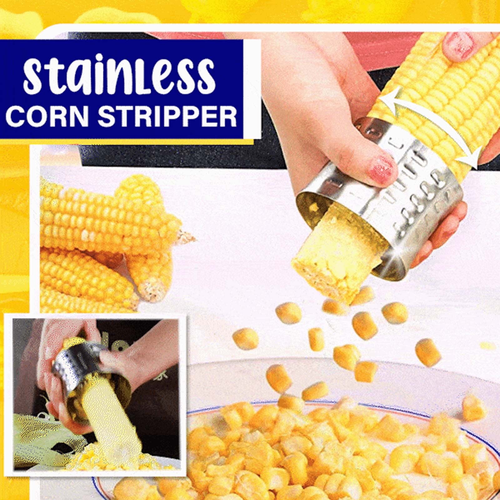 Stainless Corn Cob Remover Stripper Peeler Kitchen Corn Cob Thresher Cutter Tool 