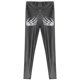 thumbnail image 5 of Pantalones de cintura alta con estampado de mano de esqueleto para mujer, mallas elásticas de piel sintética, ropa para discoteca y discoteca, pantalones de cuero con Control de barriga, 5 of 5