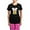 With Pink Pant, variant on CafePress - Lucky Cat Pajamas - Women's Short Sleeve Print T-Shirt and Pants Dark Cotton Pajama Set