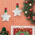 thumbnail image 3 of Fairnull Christmas Tree Hanging Pendant Felt Wool Star Fur Ball Hanging Ornament for Party Home Decor, 3 of 9