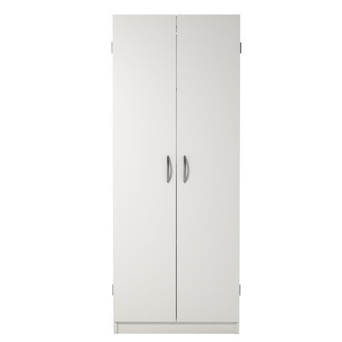 Systembuild 35 7 W X 15 4 D X 74 3 H Utility Storage Cabinet White Walmart Com Walmart Com