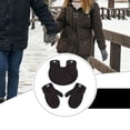 thumbnail image 6 of yuksok Couple Holding Hand Gloves Fleece Hand Muff for Cold Weather Skiing Sledding black, 6 of 9