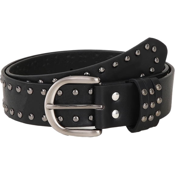 CoCoMangos Women Leather Rivets Belts for Jeans Pants Y2k Punk Belt Hip-hop Dresses Vintage Belts
