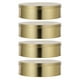 thumbnail image 1 of latas redondas para galletas con tapa, para Navidad, dulces y aperitivos, de metal dorado., 1 of 6