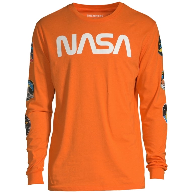 Orange nasa long sleeve hot sale shirt