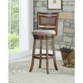 thumbnail image 2 of New Classic Furniture Aberdeen 29" Wood Swivel Bar Stool in Dark Brown, 2 of 6