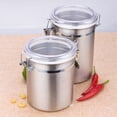 thumbnail image 4 of Ludlz Coffee and Food Storage Canister - Patented Airtight Lid Preserve Food Freshness with Two Way , Stainless Steel Food Container Coffee Flour Sugar Tea Container Holder, 4 of 7