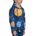 thumbnail image 3 of Sikiie Planets And Stars1 Youth Hoodie Sweatshirt Pullover Hooded Classic Casual Essentials Hoodiefor Boys Girls Kids -Large, 3 of 6