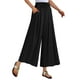 thumbnail image 1 of Pantalones palazzo anchos para mujer: cintura alta con cordón, bolsillos, poliéster, verano, playa, tallas M-XXL, 1 of 4