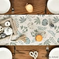 thumbnail image 4 of Blue Pumpkins Fall Eucalyptus Leaves Fall Table Runner, Seasonal Autumn Kitchen Dining Table Decoration for Home Party Decor 13x48 Inch, 4 of 6