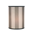 thumbnail image 3 of Aspen Creative 31120 Transitional Drum (Cylinder) Shaped Spider Construction Lamp Shade in Hunter Green & White Striped, 8" wide (8" x 8" x 11"), 3 of 5
