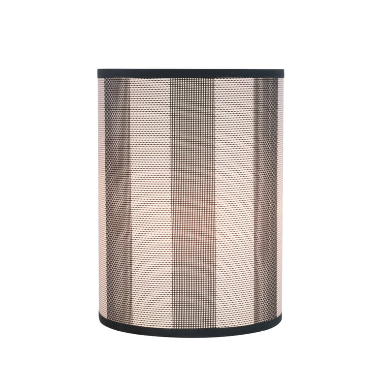 Aspen Creative 8x8x11 Inch Transitional Drum Lamp Shade – Brown Jacquard Fabric, Spider Fitter, Brass Finish, Hardback Construction