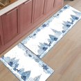 thumbnail image 3 of Christmas Winter Kitchen Rugs and Mats Set of 2 New Year Abstract Snowflake Elk Blue Xmas Kitchen Mat,Non-Slip Area Runner Rug,Washable Floor Mat for Home Dining Room Office 17x30in+17x47in, 3 of 6
