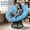 Black Rattan Blue Cushion, variant on Skandiquip 44" Oversized Papasan Chair with 360° Swivel with Cushion, Sturdy Frame for Indoor & Outdoor, Ombre Grey Rattan Light Grey Cushion