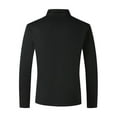 thumbnail image 5 of Siaonvr Men's and Big Men's Pique Polo Shirt Mens Long Sleeved Shirt Button Color Matching Sports Shirt Tops, 5 of 9